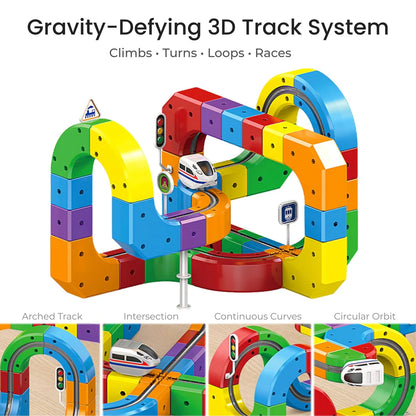 The Modular 3D Train Track for Curious Little Builders