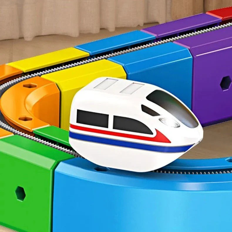 The Modular 3D Train Track for Curious Little Builders