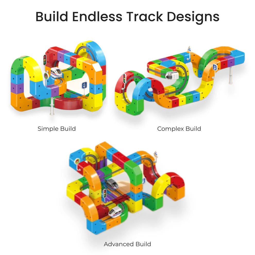 The Modular 3D Train Track for Curious Little Builders