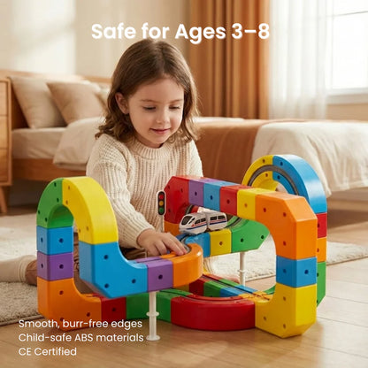 The Modular 3D Train Track for Curious Little Builders